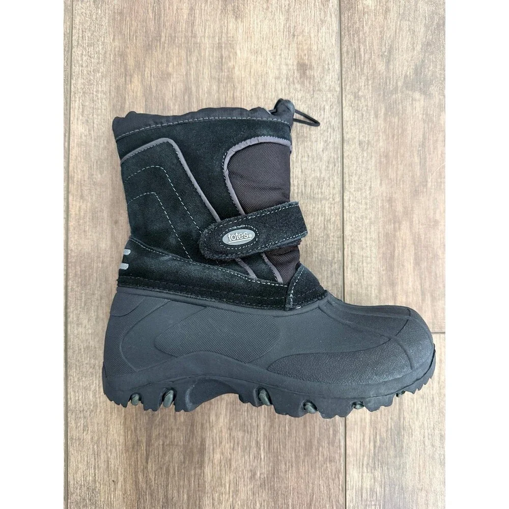 Totes black toddler snow boots size 13